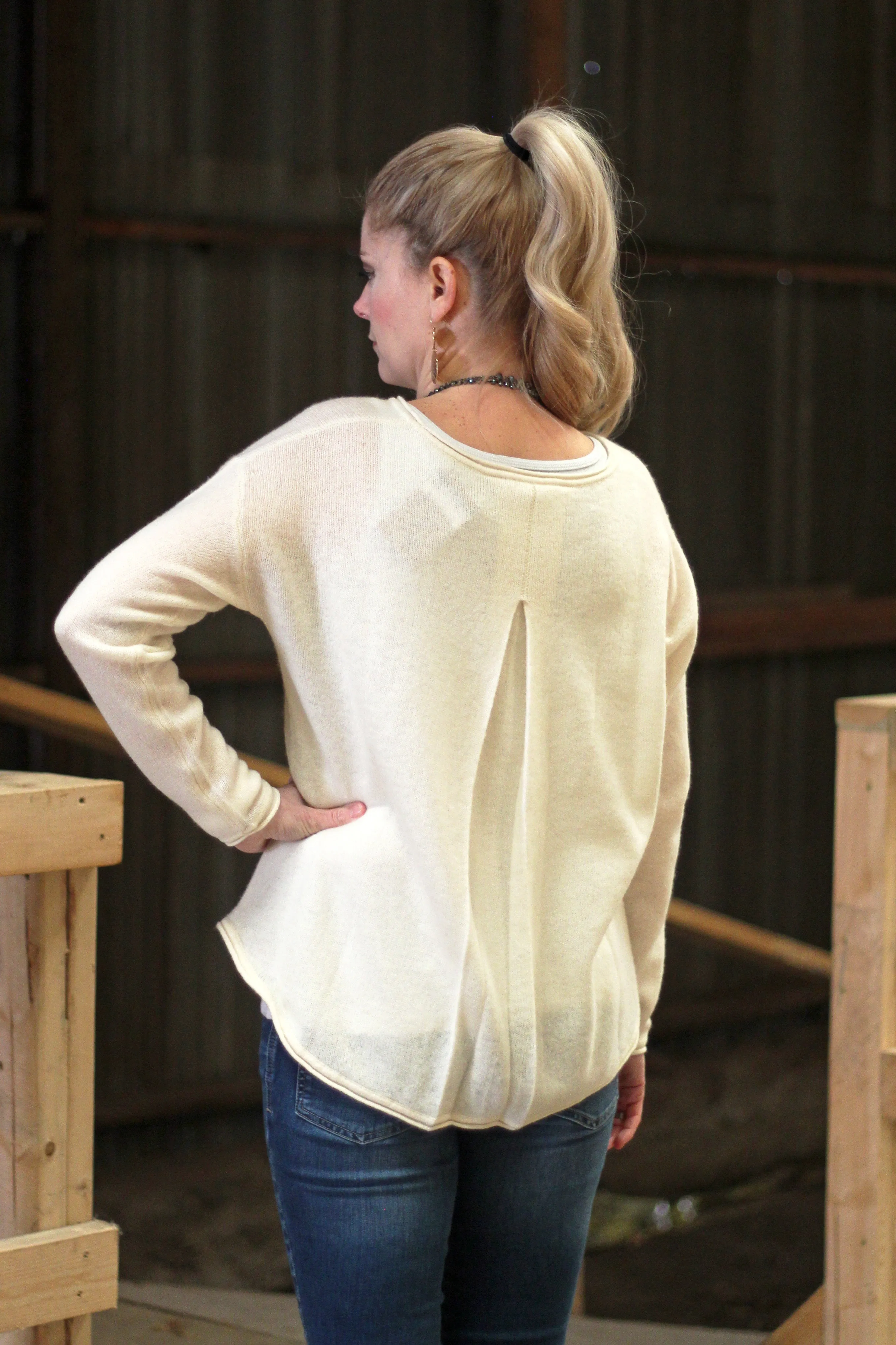 100% Cashmere Sweater One Size