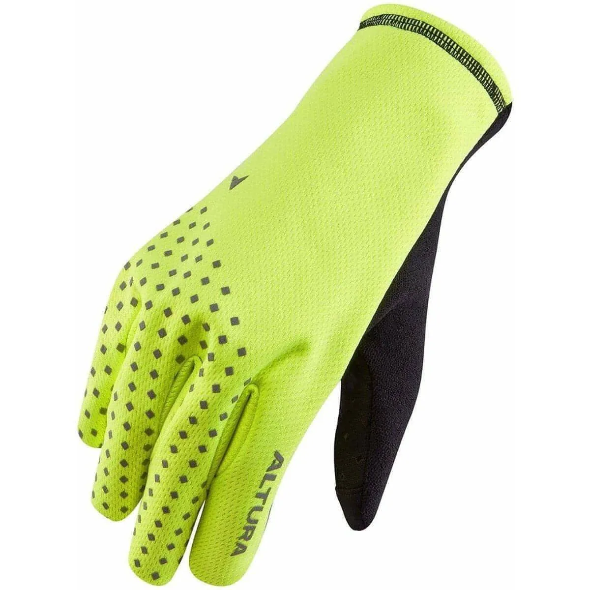 Altura Fleece Windproof Nightvision Full Finger Cycling Gloves - Yellow