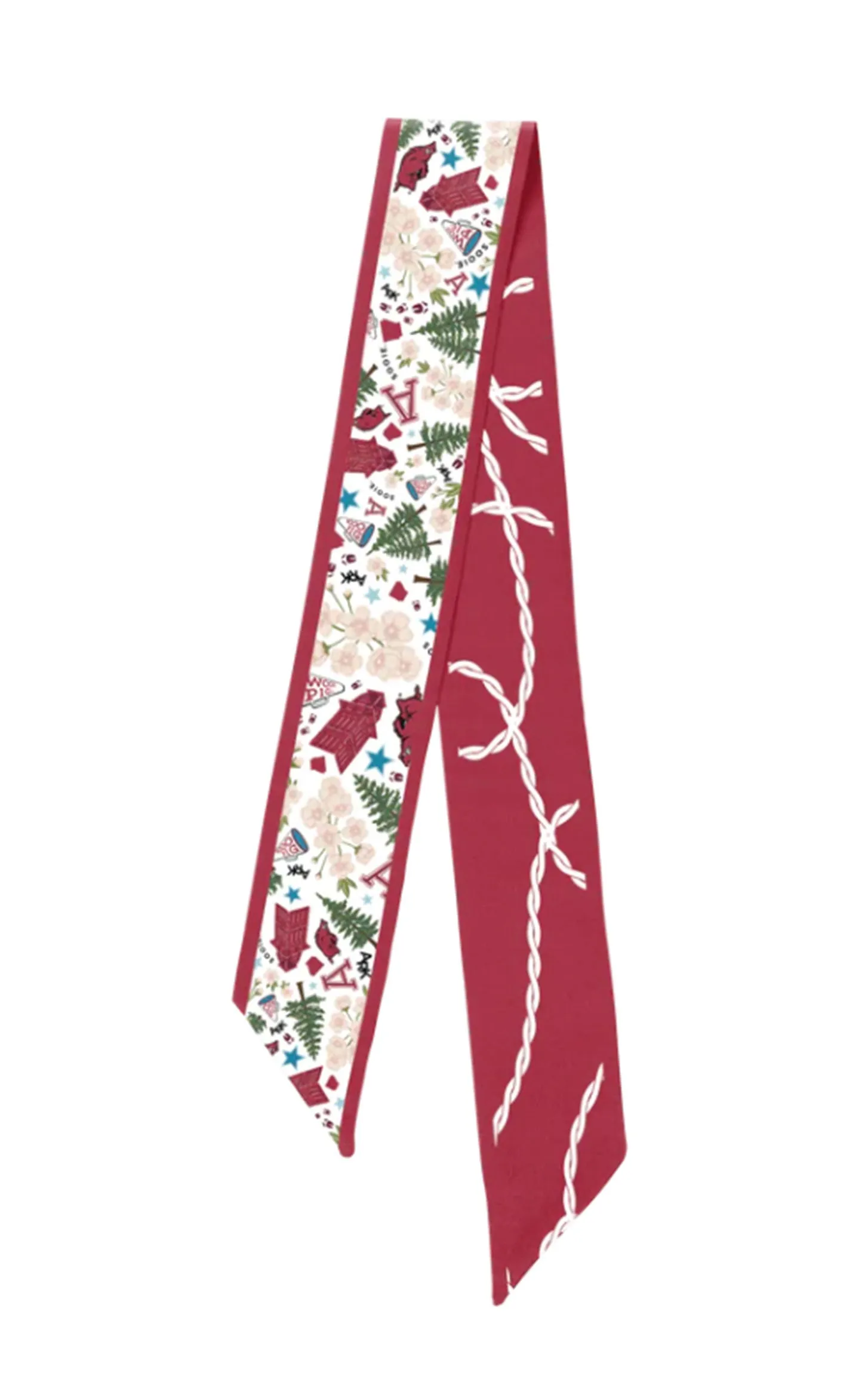 arkansas razorbacks twilly scarf