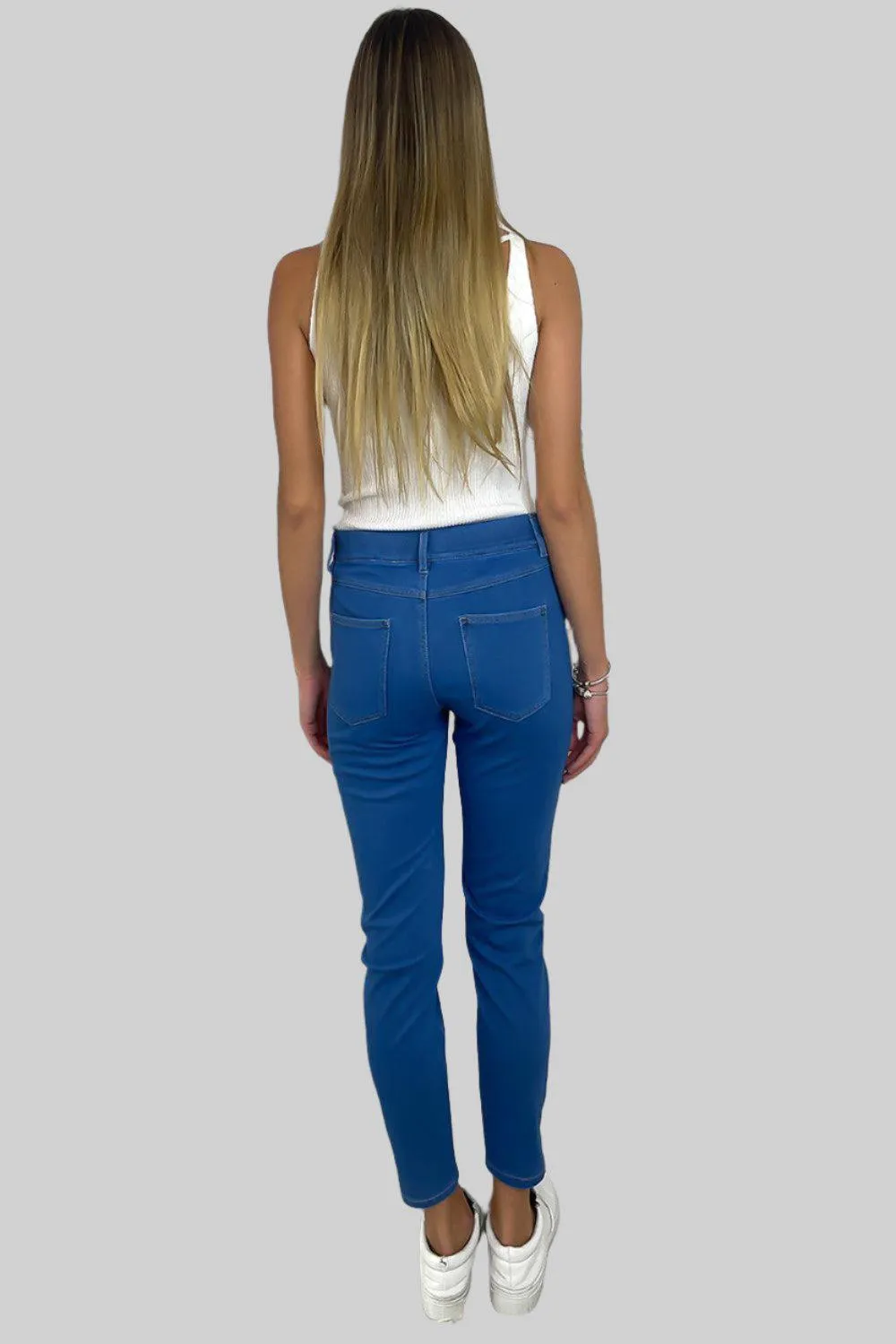 Blue Stretchy Thin Jeans