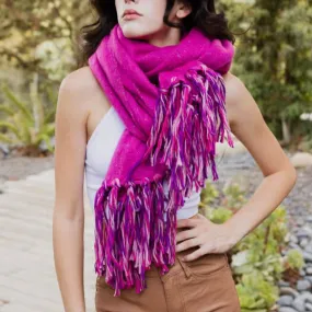 Brooke Speckle Frayed Border Bohemian Scarf