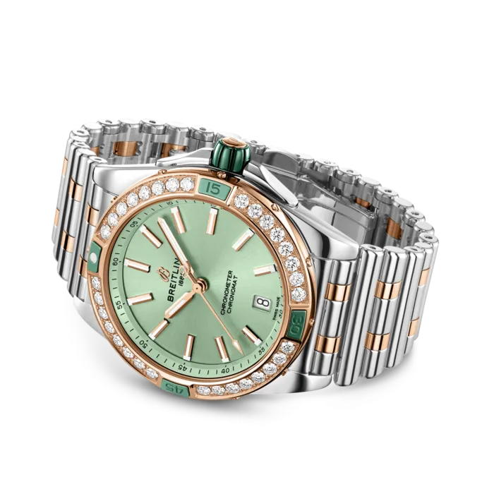 BRT Watch Super ChronoMT AutoMTic 38 Mint Green Bracelet