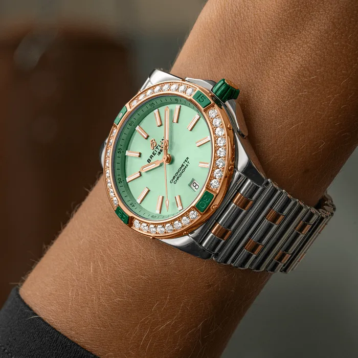 BRT Watch Super ChronoMT AutoMTic 38 Mint Green Bracelet