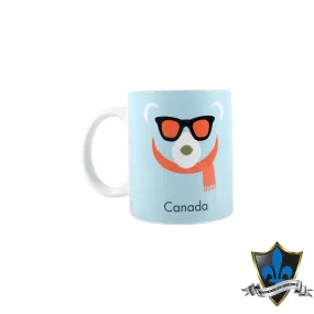 Canadian Polar bear with Scarf Mug