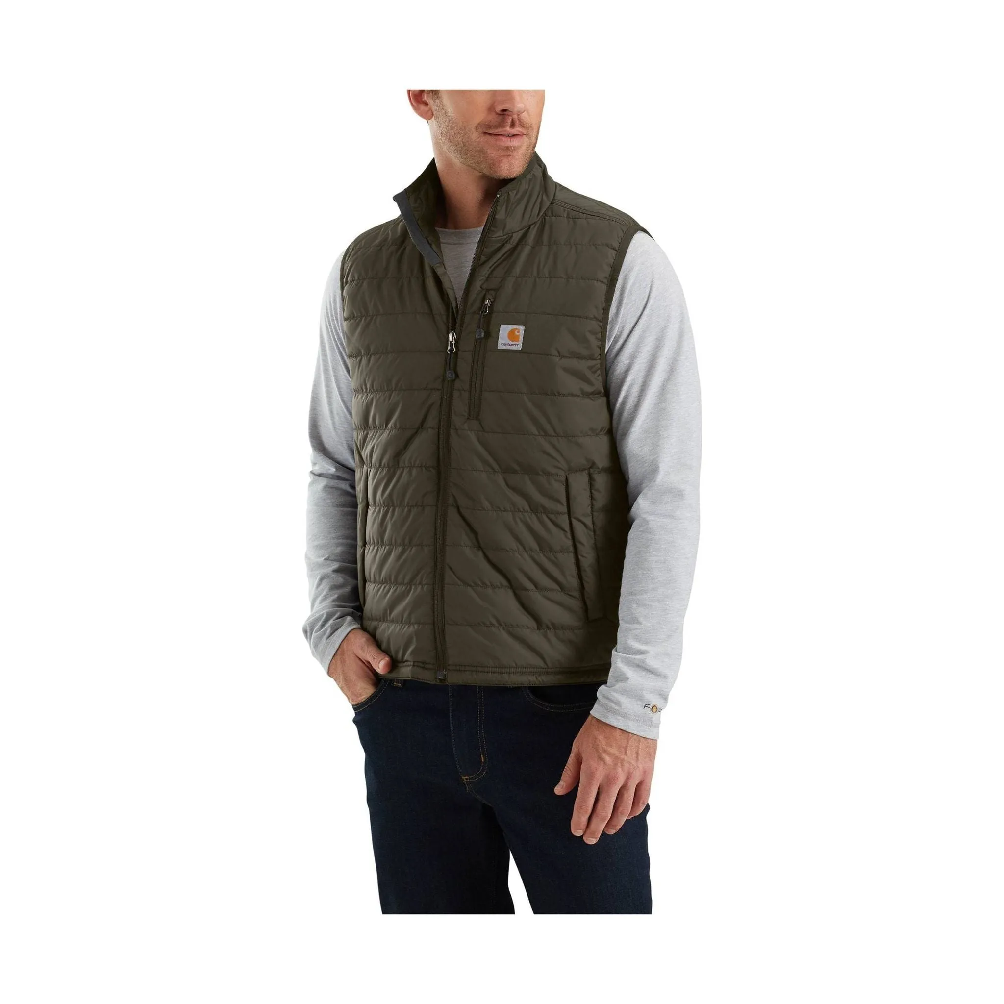 Carhartt Men's Rain Defender Relaxed Fit Lightweight Insulated Vest - Moss