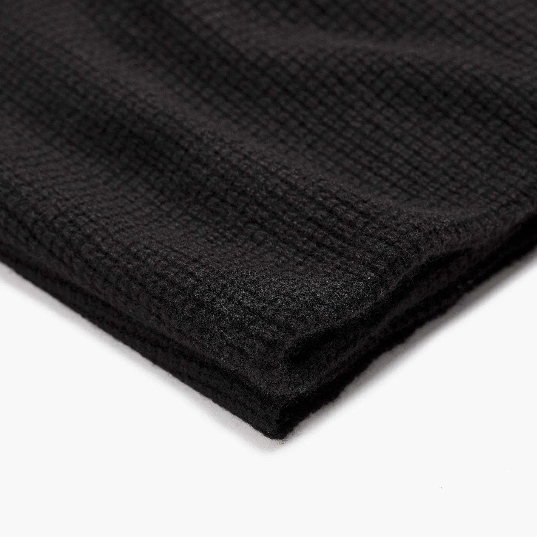 Cashmere Thermal Scarf - Black