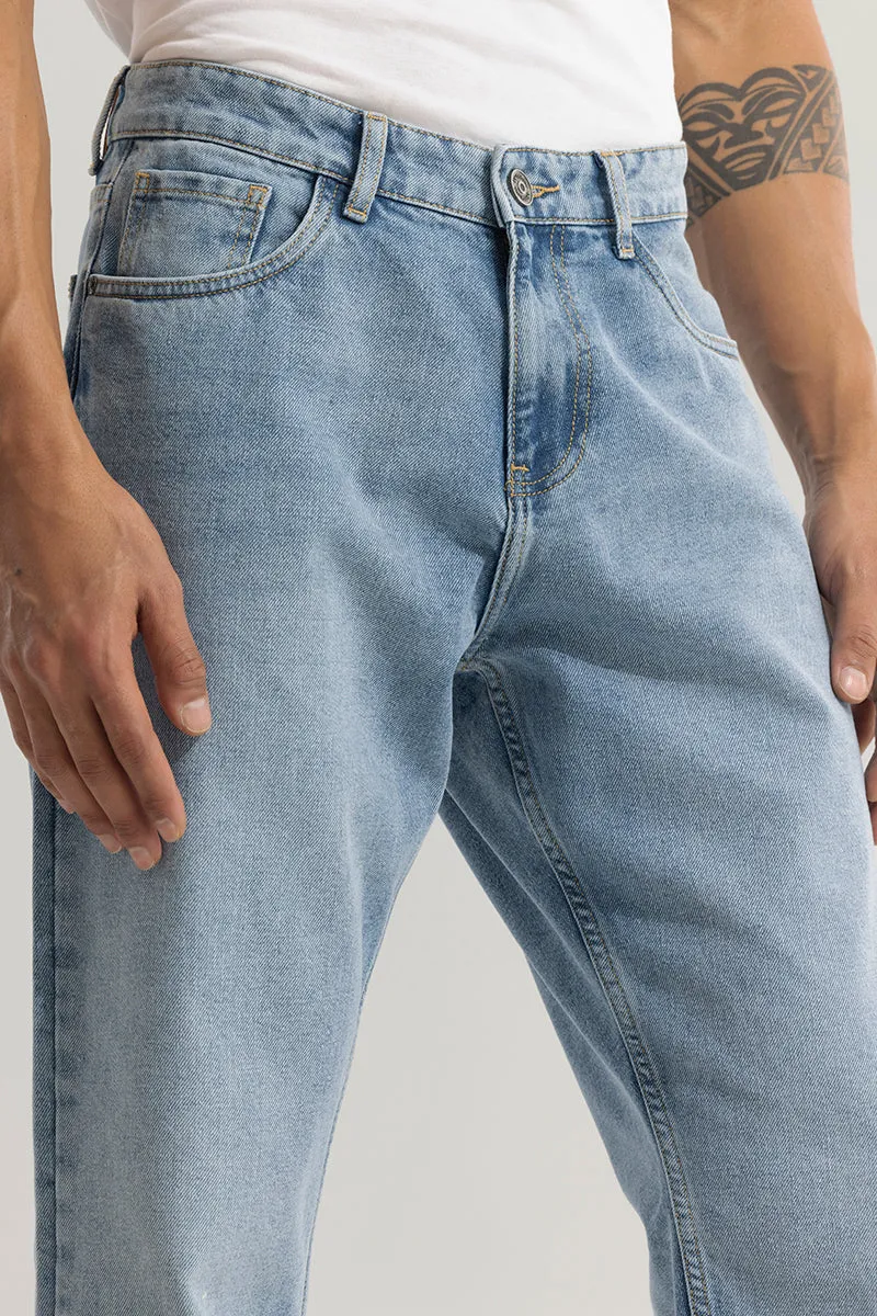 Castor Cerulean Blue Baggy Jeans