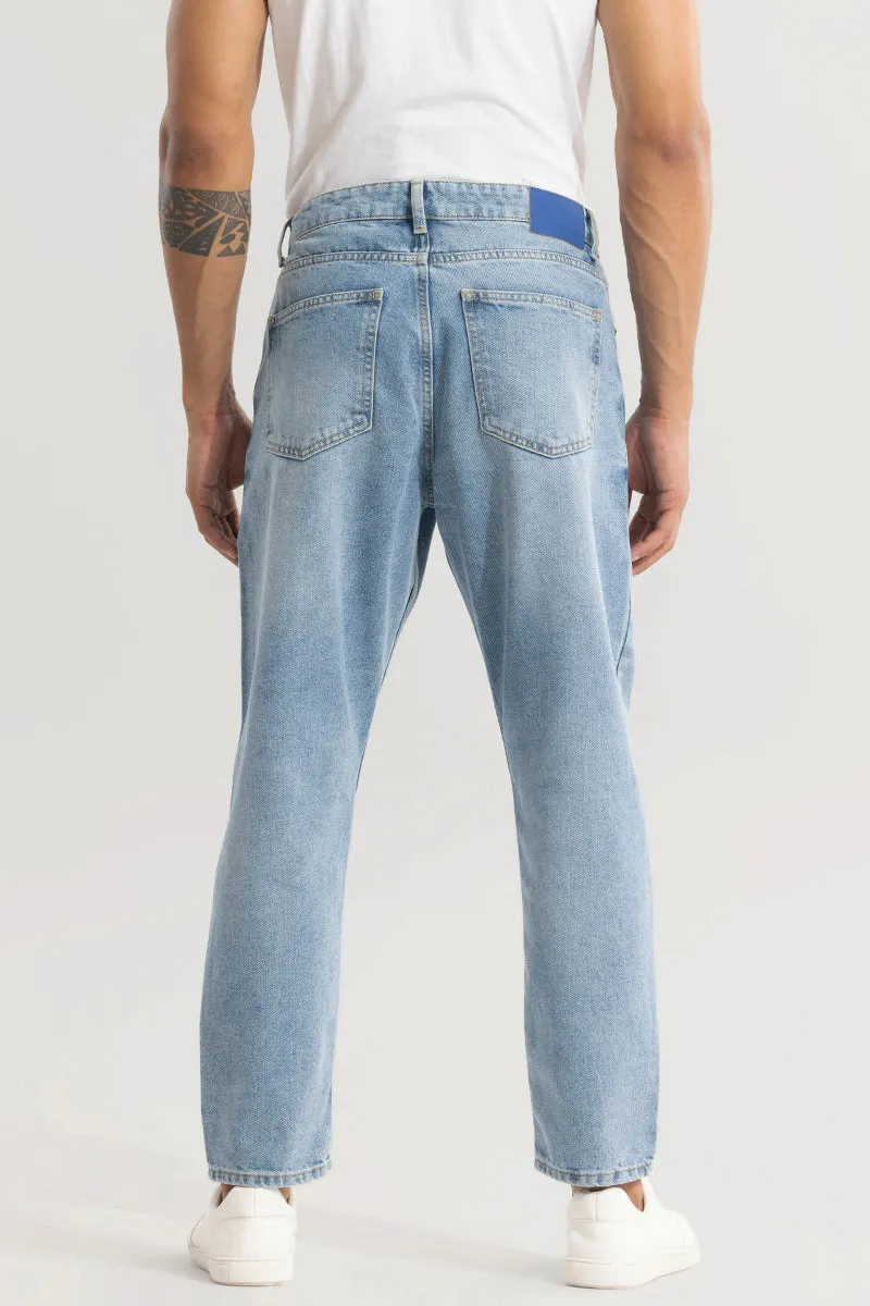 Castor Cerulean Blue Baggy Jeans