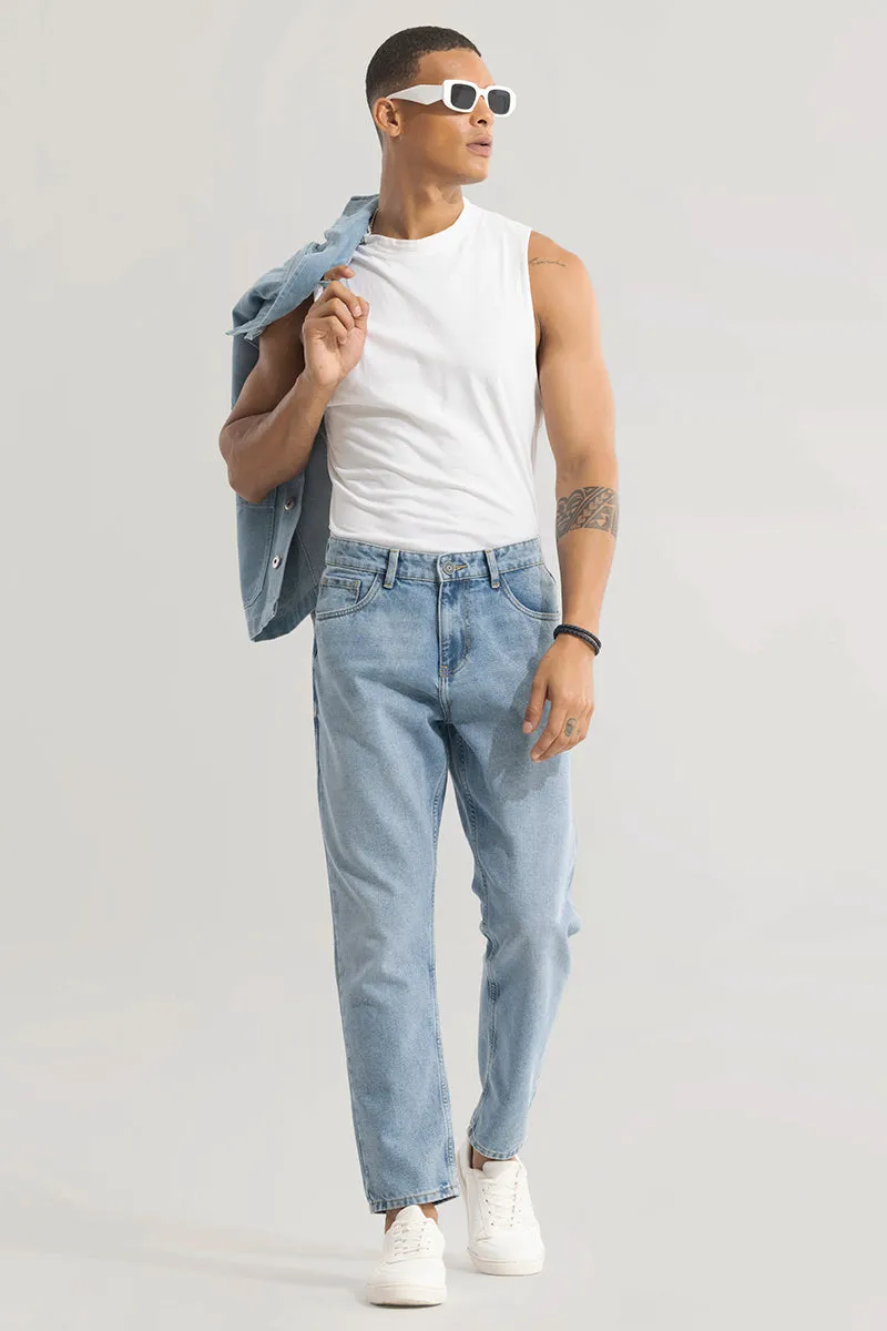 Castor Cerulean Blue Baggy Jeans