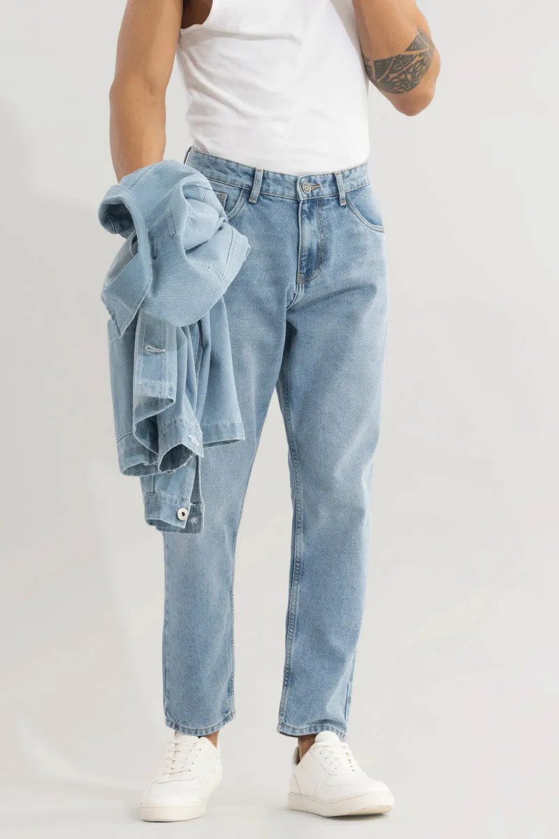 Castor Cerulean Blue Baggy Jeans