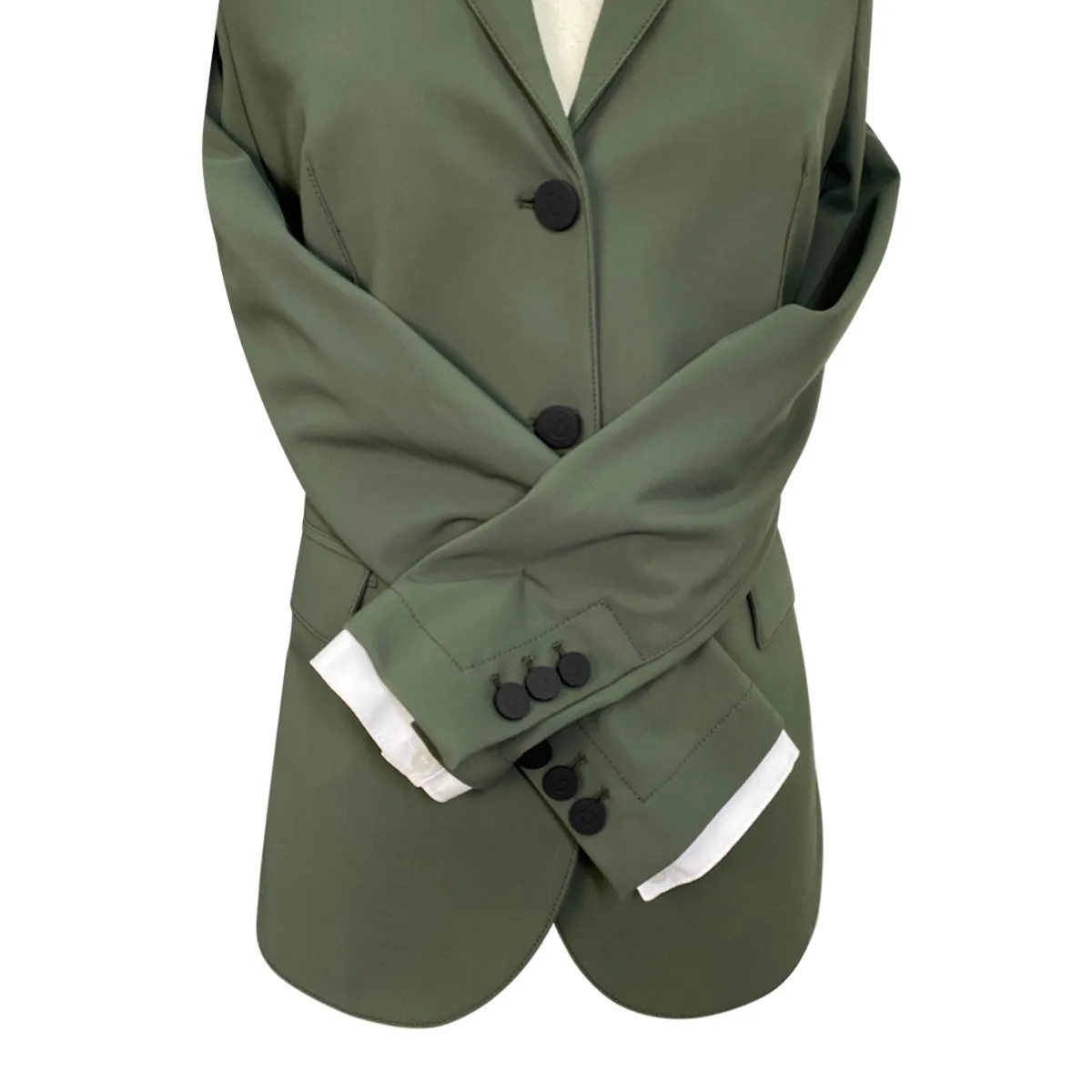 Cavalleria Toscana 'American' Competition Jacket in Forest Green - Women's IT 42 (US 8)