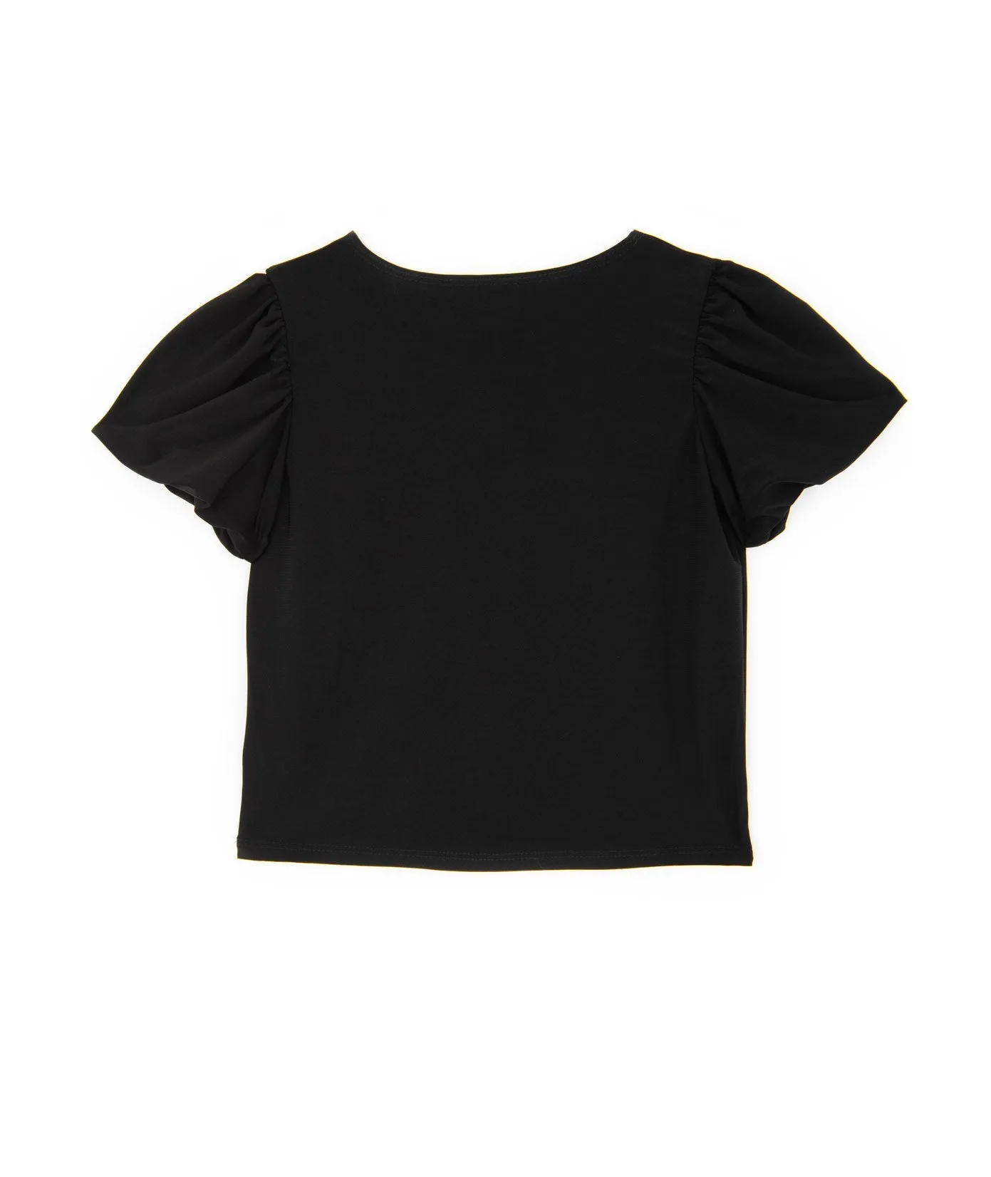 Cheryl Creations Girls Raquel Puff Sleeve Top