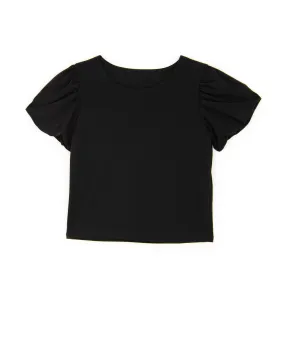 Cheryl Creations Girls Raquel Puff Sleeve Top