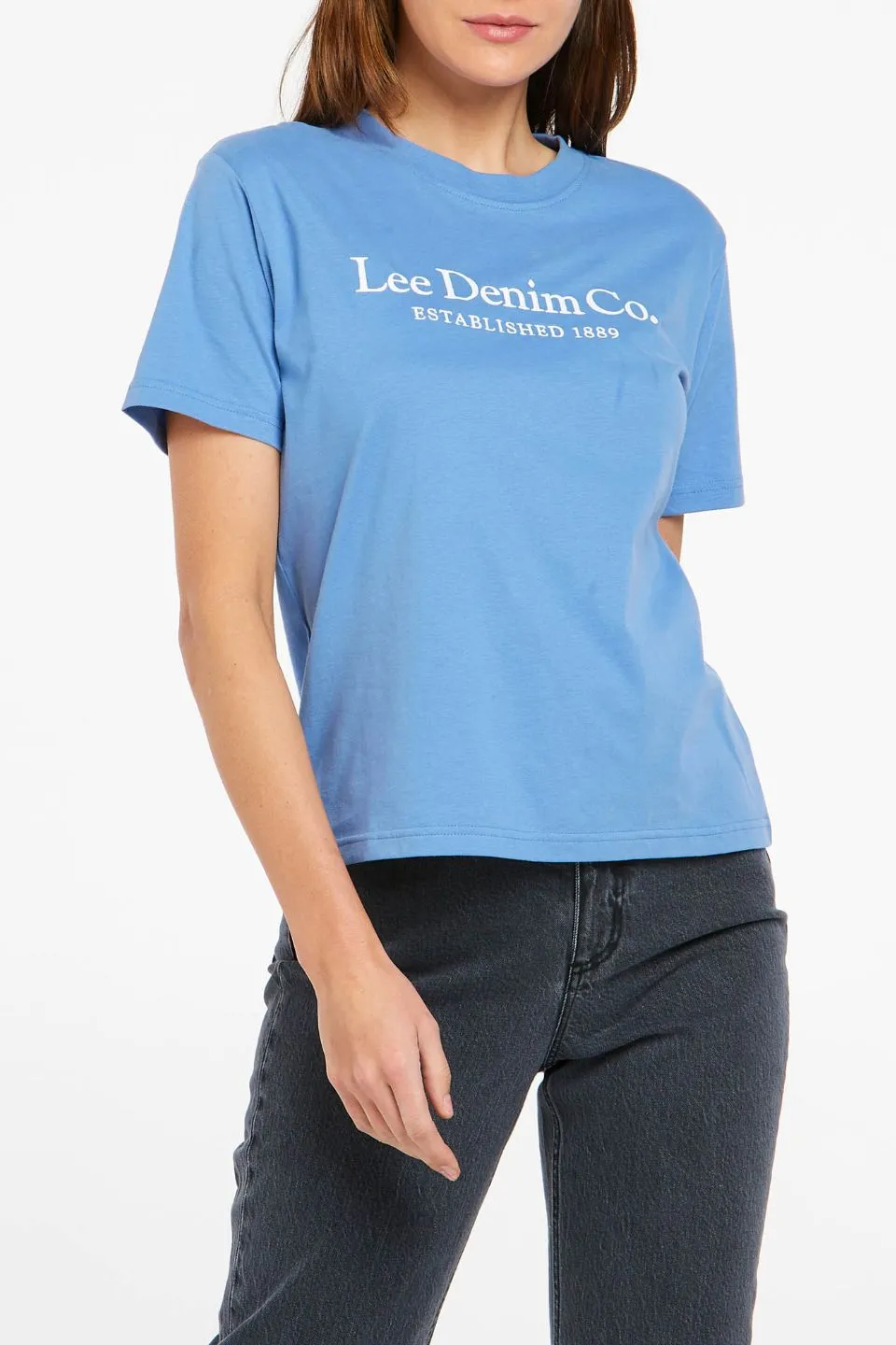 Classic Blue Bonnet Cotton Logo Tee