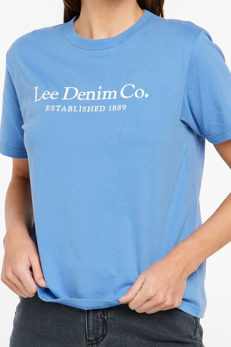 Classic Blue Bonnet Cotton Logo Tee