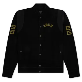 College Varsity Bomber - Black