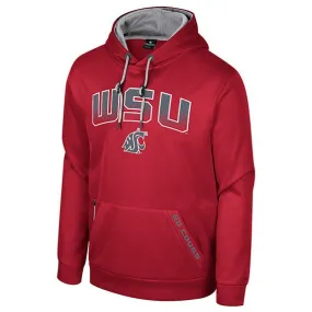 Colosseum Crimson with Grey Fade WSU Hoodie