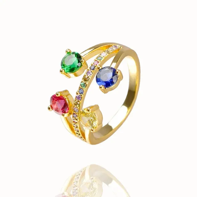 Constala Rainbow Ring Gold