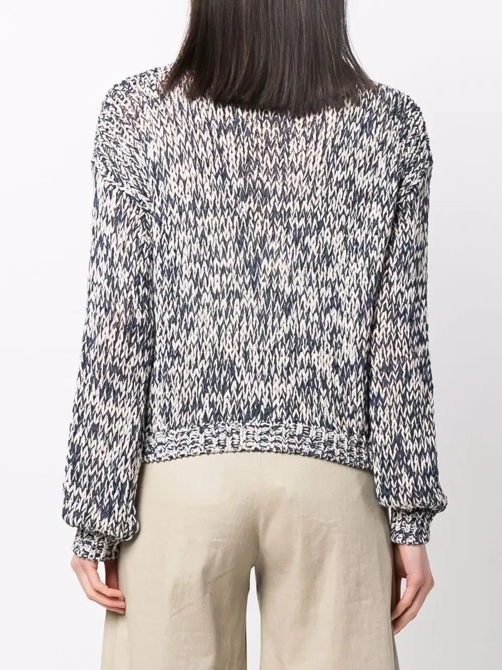 Coreana Cropped Traforata Cardigan