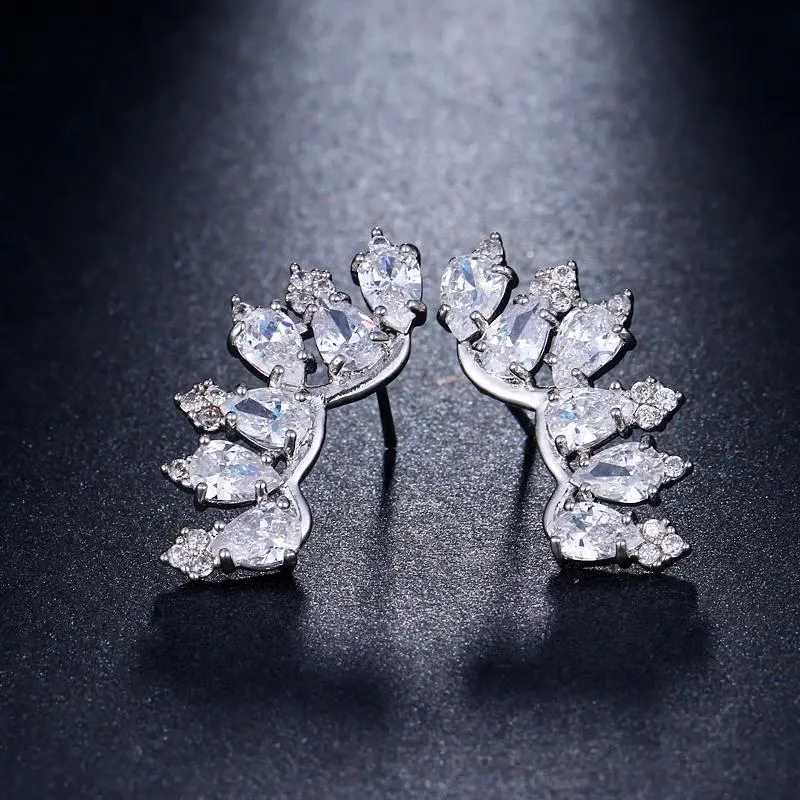 CZ Austrian Clear Crystal Stud Earring