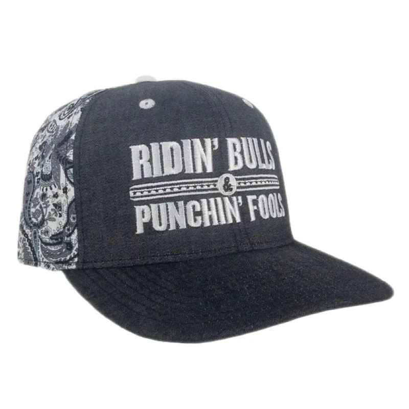 'Dale Brisby' Men's Ridin Bulls & Punchin' Fools Cap - Grey