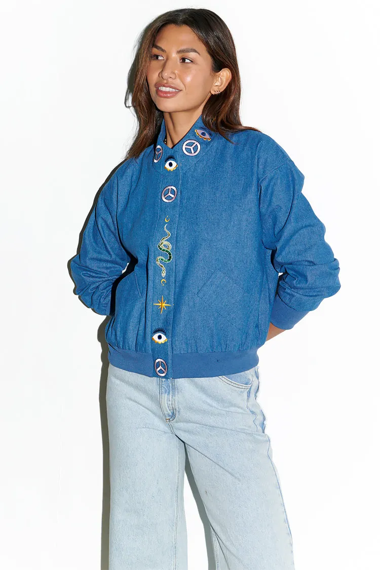 Denim Astrid Bomber