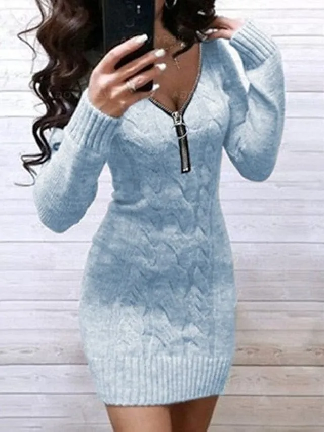 Elevate Your Style with Women's Sweater Dress for Fall and Winter