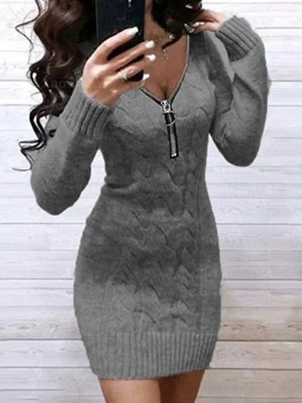 Elevate Your Style with Women's Sweater Dress for Fall and Winter