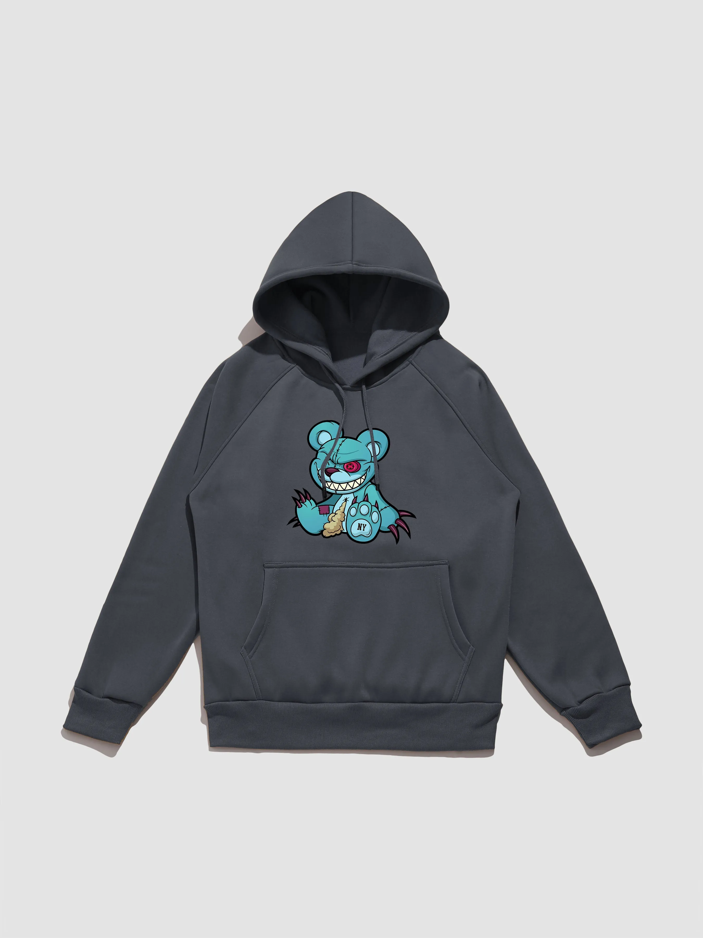 Evil Bear Print Hoodie