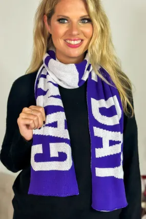 Game Day Scarf : Purple/White