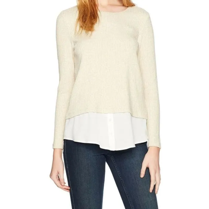 Gold Layer Look Knit Top