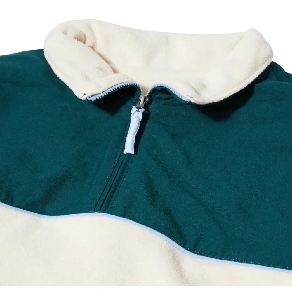 HUF HUF X CRAILTAP CONTINENT 1/4 ZIP POLAR FLEECE-NATURAL