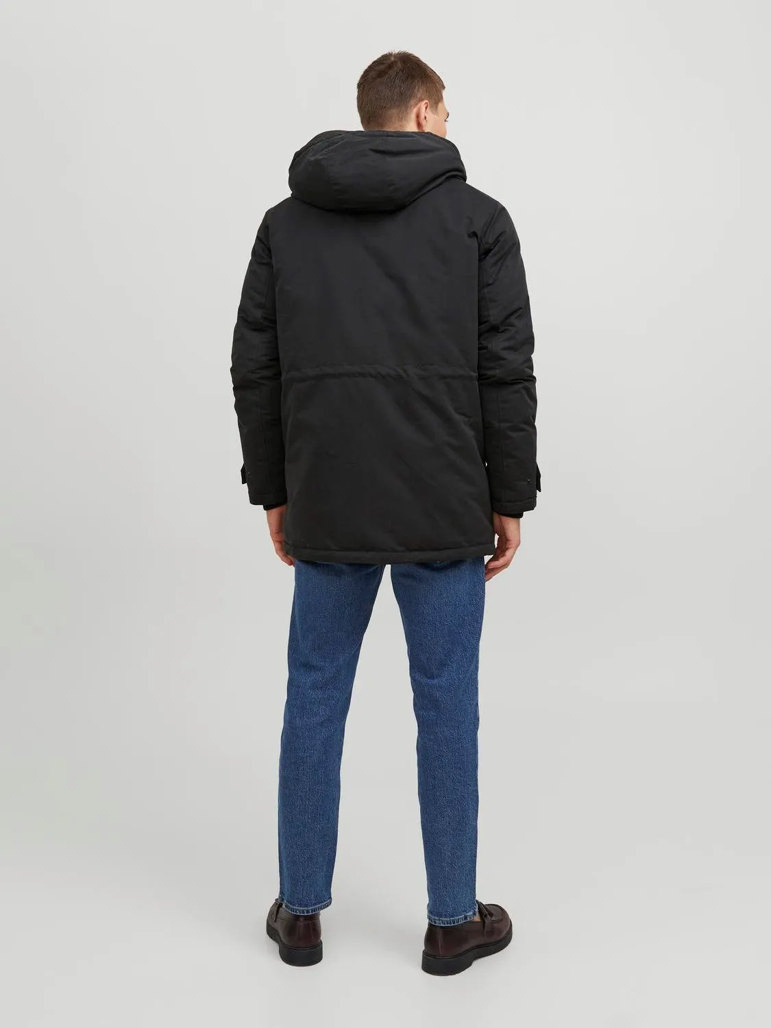 Jack & Jones Mens 'JJECLIP' Hooded Parka Jacket