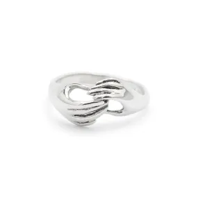 James Avery 925 Sterling Silver Holding Hand Cocktail Ring