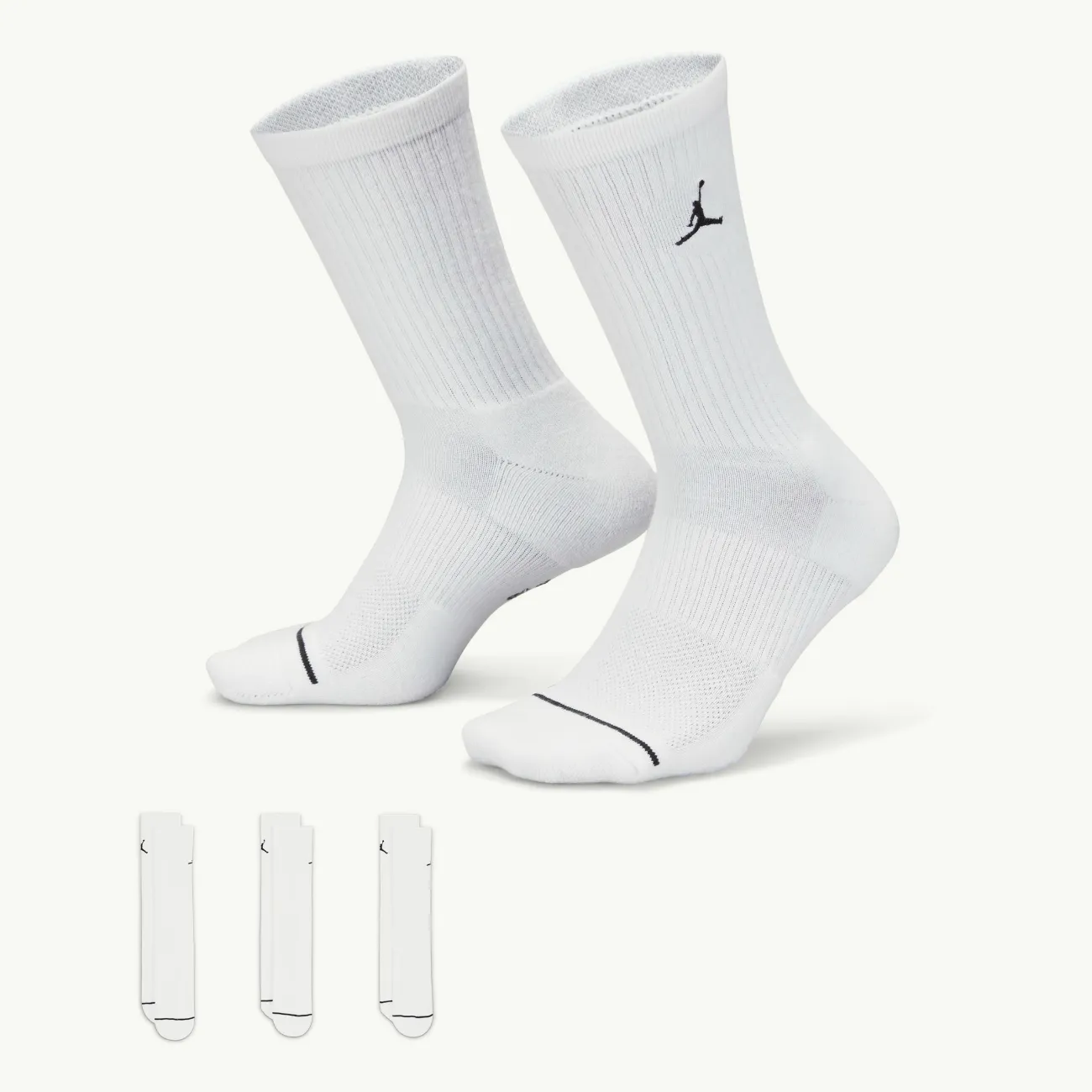 Jordan Everyday Crew Socks 3PK - White