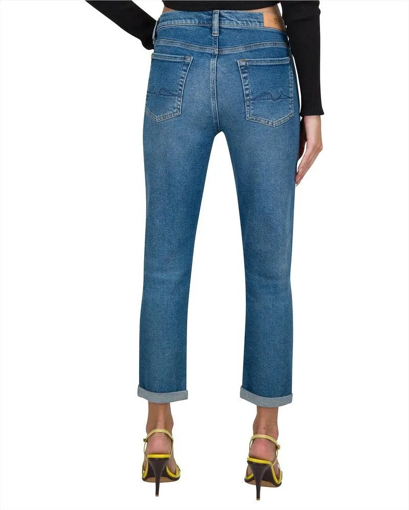 Josephina Boyfriend denim by 7Fam in Lyme