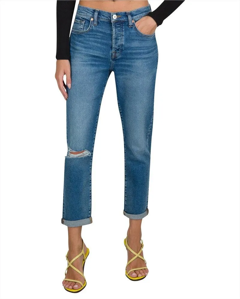 Josephina Boyfriend denim by 7Fam in Lyme