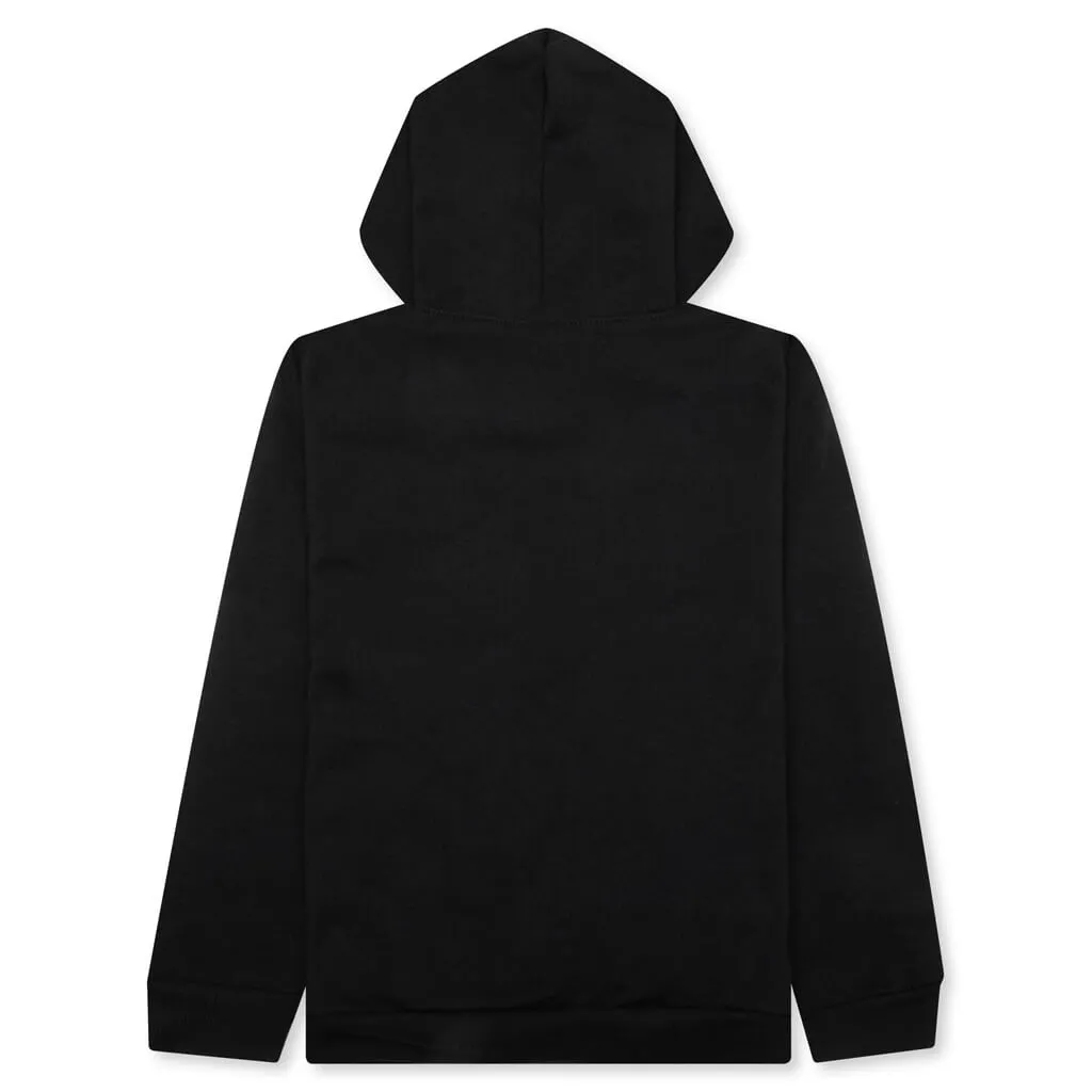 Kids Retro Hoodie - Black