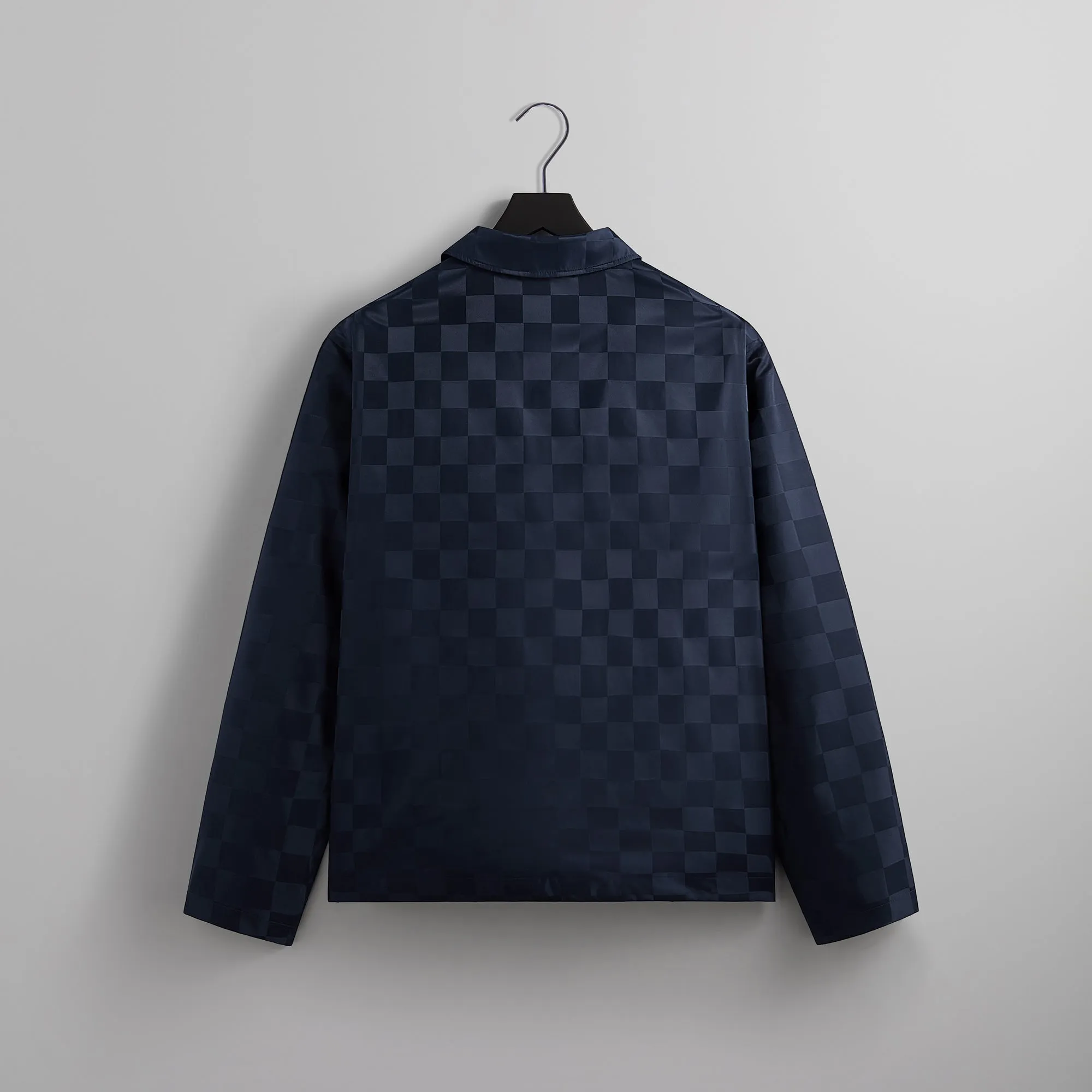 Kith Checkered Satin Coaches Jacket - Nocturnal