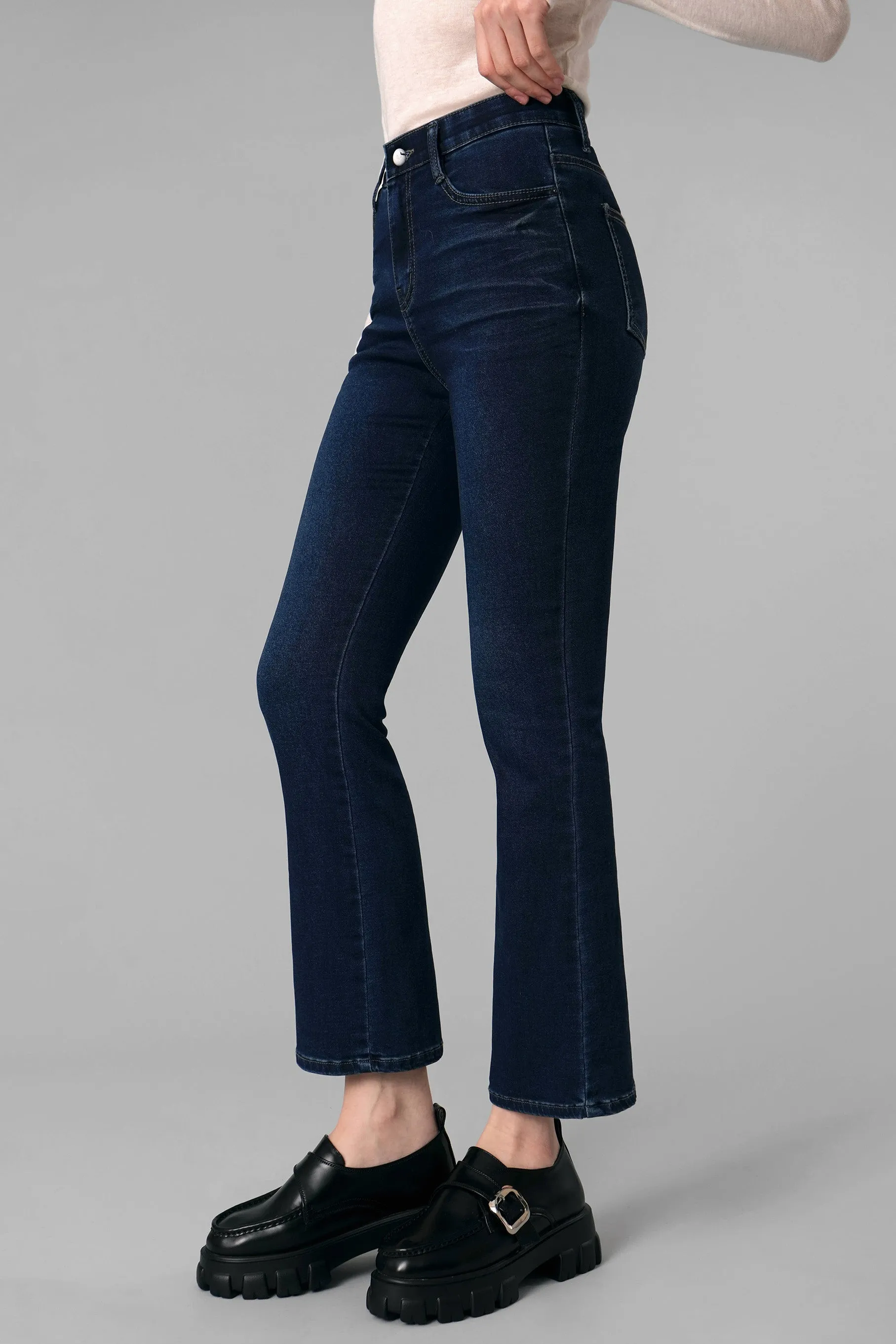 Lina Denim Jeans, Deep Blue