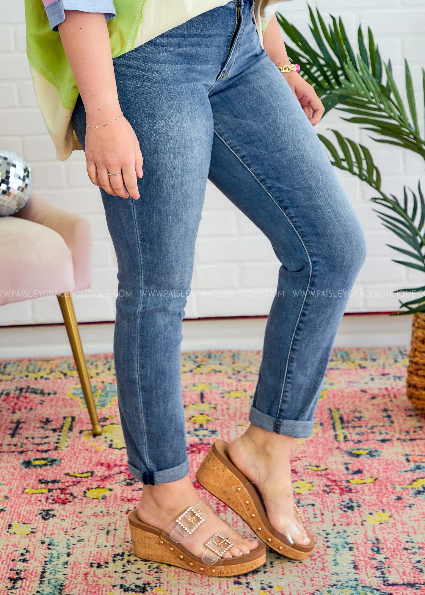 Lola Slim Cuffed Jeans by Judy Blue