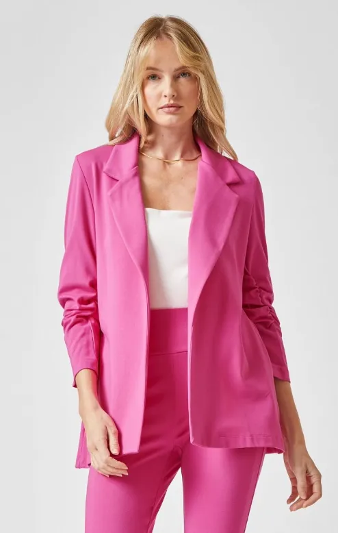 Magic 3/4 Sleeve Blazer - Hot Pink