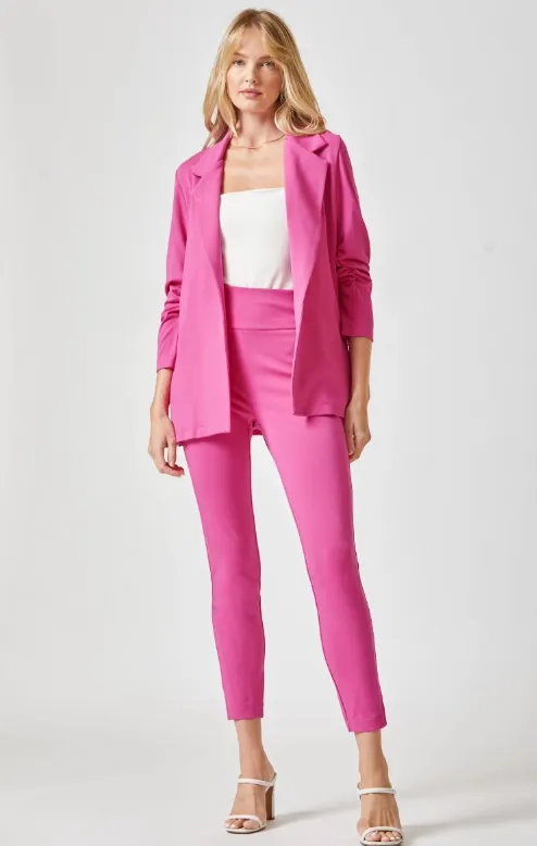 Magic 3/4 Sleeve Blazer - Hot Pink