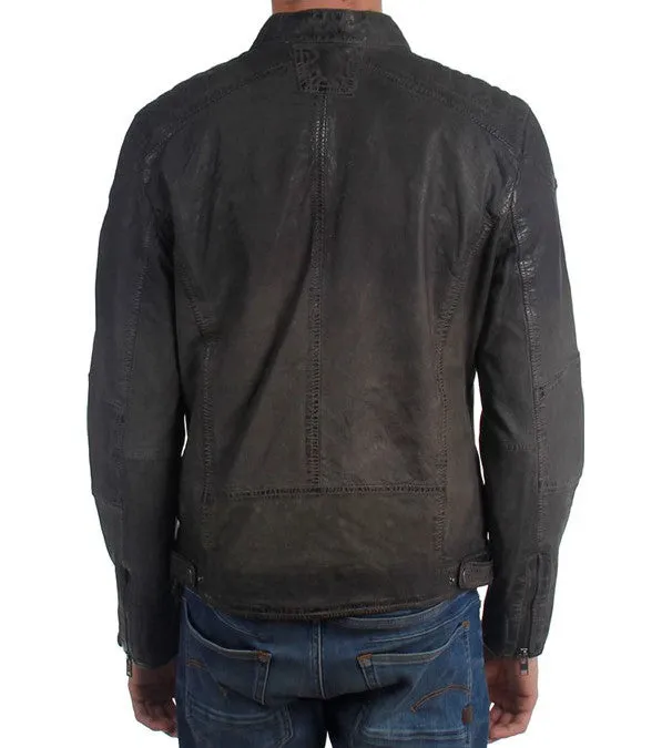 Men's Mauritius | Vincente RF Leather Jacket | Anthracite