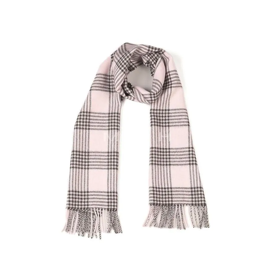 Modern Plaid Alpaca Scarf