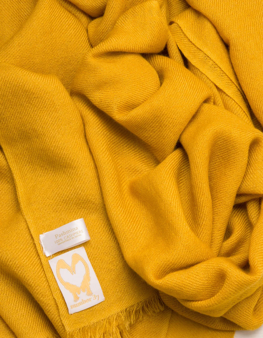 Mustard Cashmere Scarf