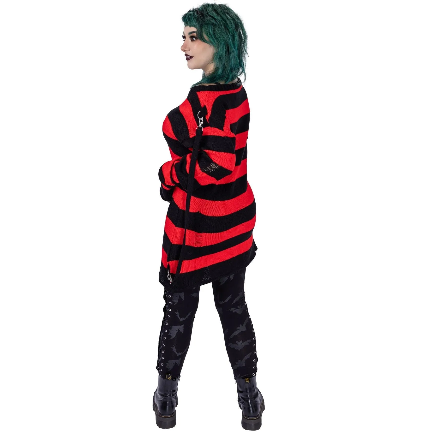 ORIANA JUMPER - BLACK/RED