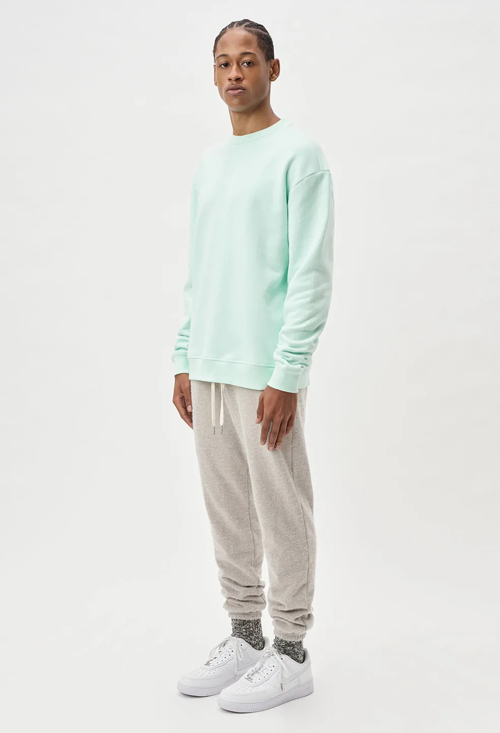 Oversized Crewneck Pullover / Archive Mint