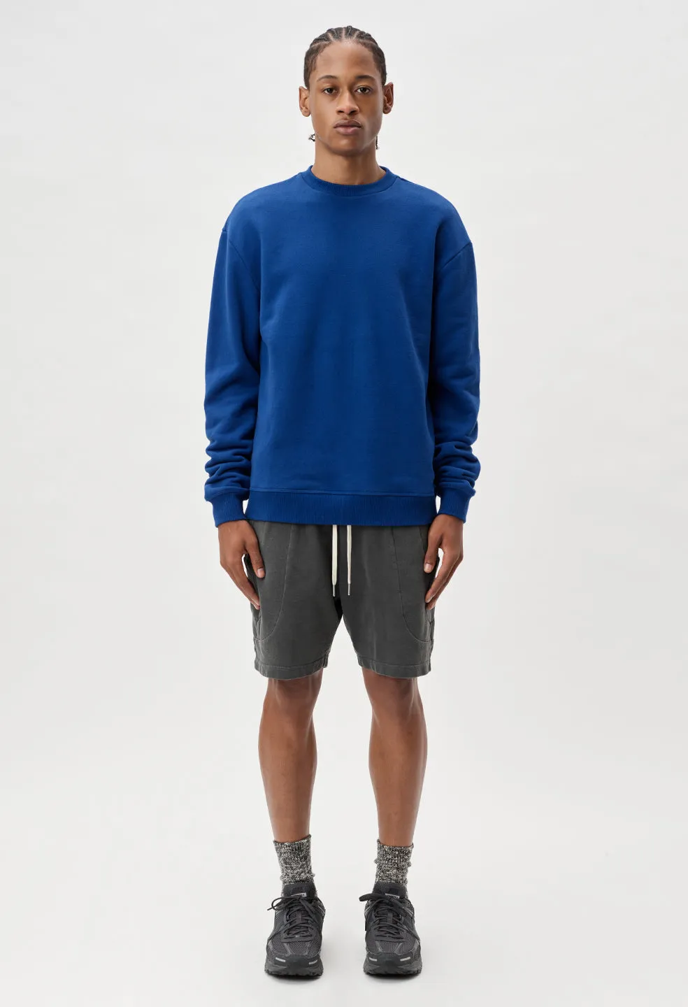 Oversized Crewneck Pullover / Cobalt