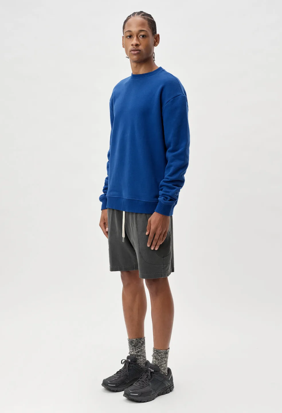 Oversized Crewneck Pullover / Cobalt